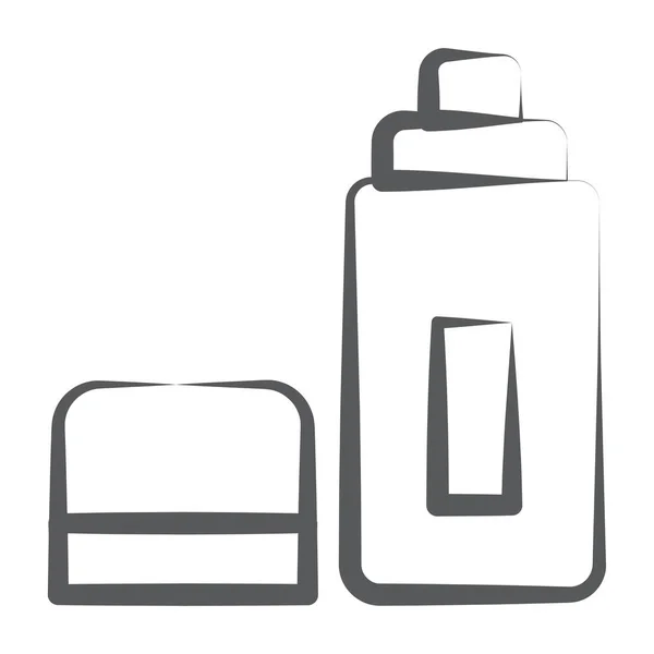 Trendy Line Design Body Spray Icon — Stock Vector