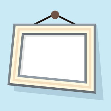 Resim çerçevesi simgesinin güzel tasarımı, düzenlenebilir vektör 