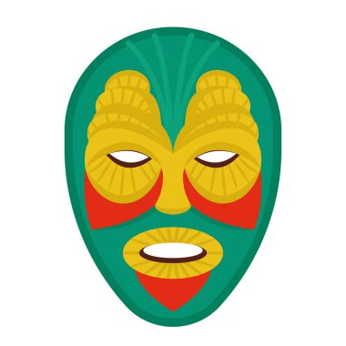 Törensel maske vektörünün güzel bir tasarımı 