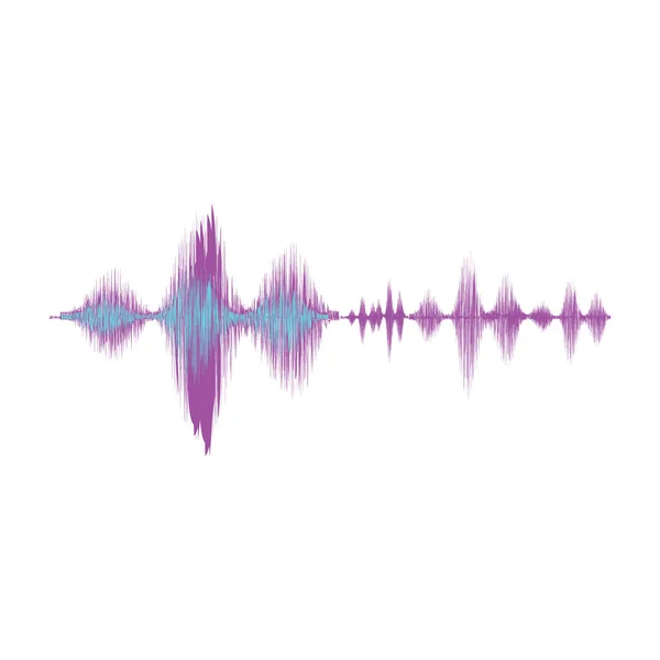 Sound Waves Vector Modern Flat Style Audio Waves — Stock Vector