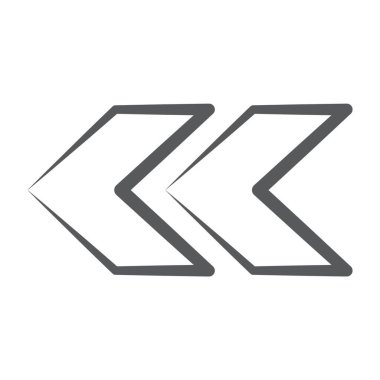 Hızlı ters simge biçimi, vektör yönündeki ok 