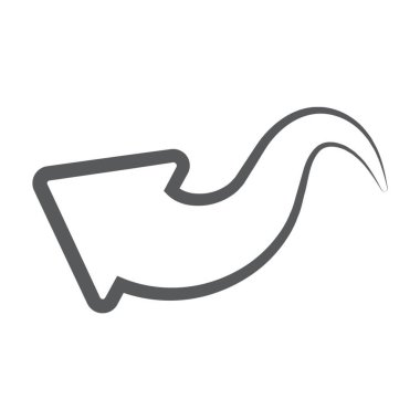 Kısa kemer ok vektörü, düzenlenebilir doğrusal fırça 