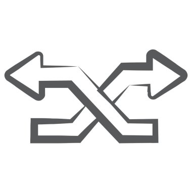 Düzenlenebilir doğrusal biçimdeki okları karıştırma vektörü 