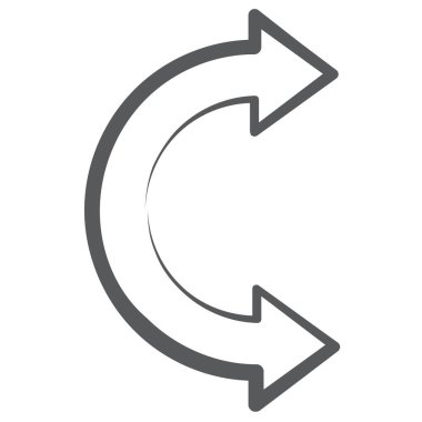 Çift başlı okun vektör biçimi, düzenlenebilir vektörde iki taraflı ok 