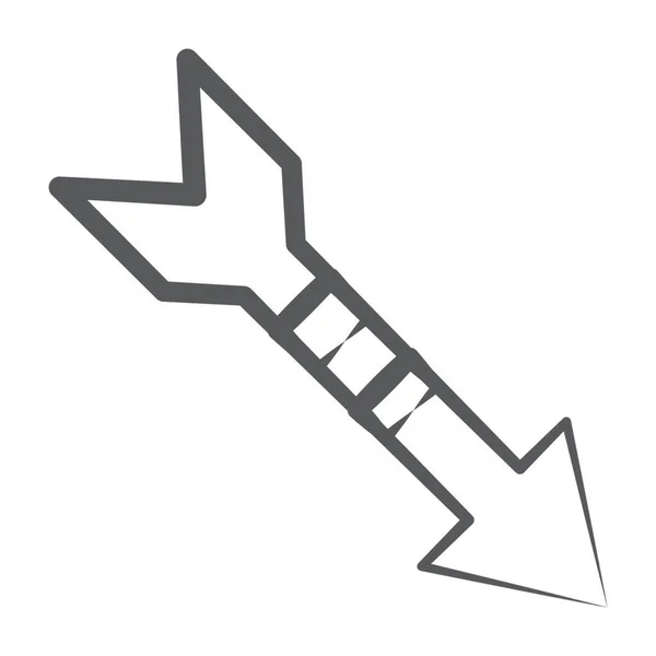 ダーツボードの矢印のトレンディなアイコン 矢印ゲーム — ストックベクタ