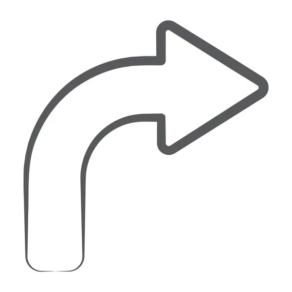 Vector Curva Derecha Carrera Editable — Vector de stock