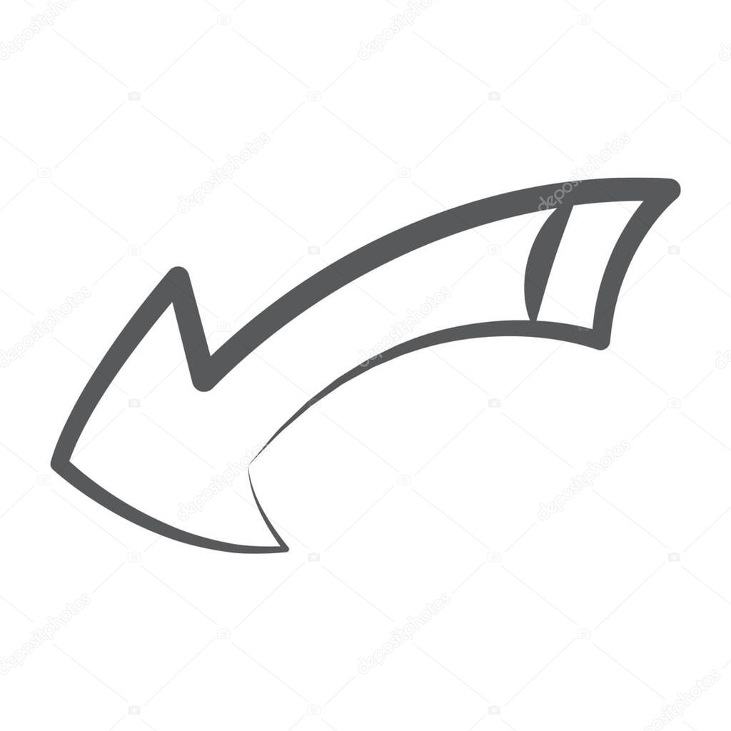 Vettoriale stockStile Icona Freccia Curva Sinistra Freccia Curva di  ©smashingstocks #414606506, image size:1024x1024