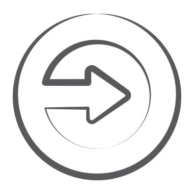 Düzenlenebilir biçimdeki ileri ok simgesi 