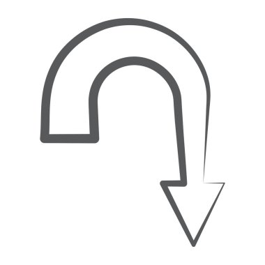 Dönüştürülebilir okun simge biçimi, düzenlenebilir doğrusal vuruş 