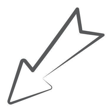 Alttaki okun vektör biçimi, yön oku 