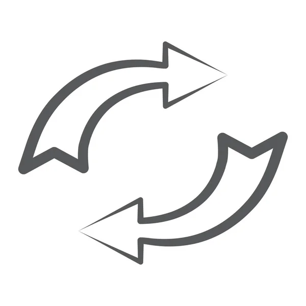 Ein Symbol Stil Aktualisieren Pfeile Update Konzept — Stockvektor