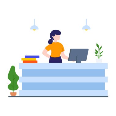 Müşteri hizmetleri masası, resepsiyon masası. 