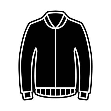 Ceket simgesinin tam vektör tasarımı