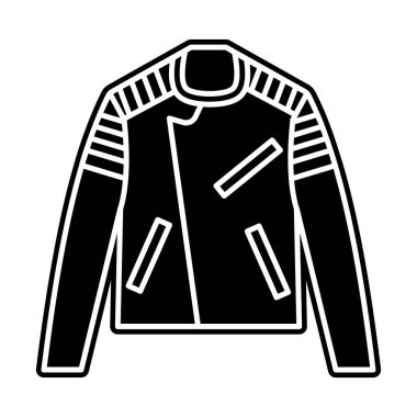 Bir kış giysisi, bombacı ceketi ikonu dizaynı