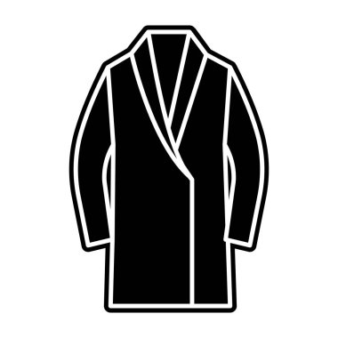 Doldurulmuş palto simgesi, uzun diz boyu giysi