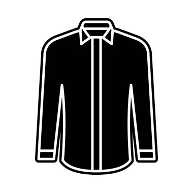 Bir kış giysisi, bombacı ceketi ikonu dizaynı