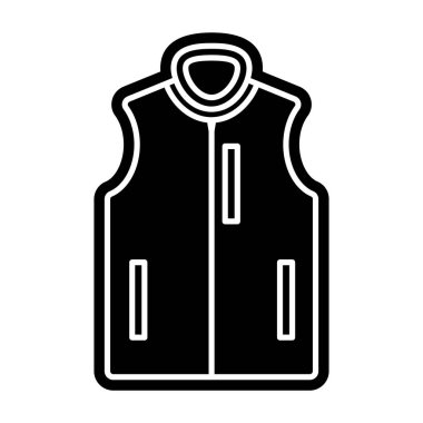 Bir balıkçı yaka kumaş ikonu, düzenlenebilir vektör 