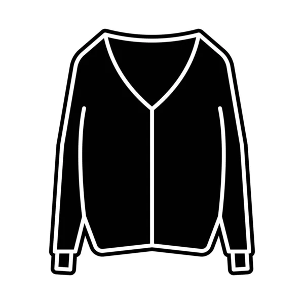 Язаний Одяг Пуловер Або Светр Суцільному Дизайні — стоковий вектор