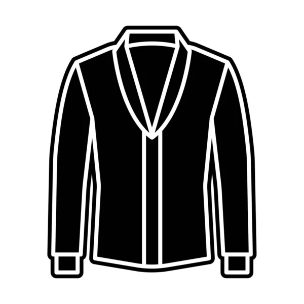 コートのモダンなスタイルのアイコン グリフ編集可能なベクトルデザイン — ストックベクタ