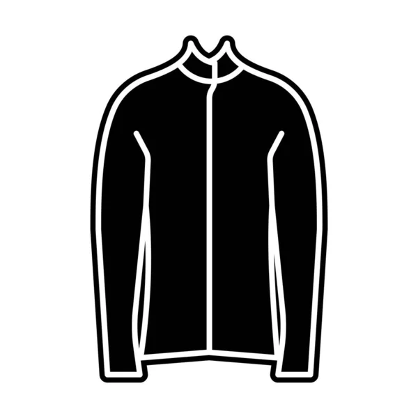 Sólido Hermoso Icono Jersey Cuello Alto — Vector de stock