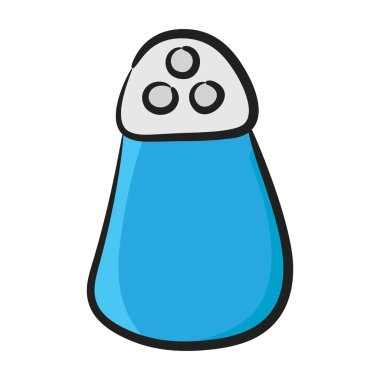 Tuz kabı düzenlenebilir simgesinin elle çizilmiş tasarımı