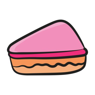 Ketçaplı kulüp sandviçinin karalama vektör simgesi 