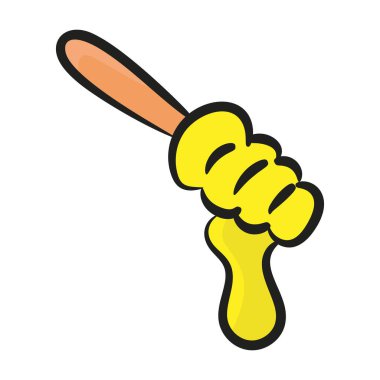 Bal Dipper ikonundan karalama stilinde bal damlaları  