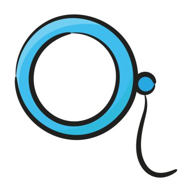 El lens simgesinin Doodle biçimi, büyüteç vektörü 