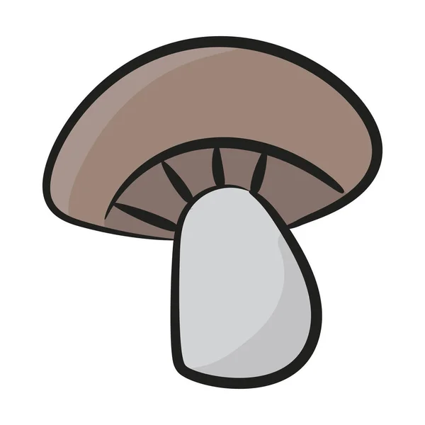 可编辑涂鸦载体中蘑菇载体 肉质栽培的设计 — 图库矢量图片