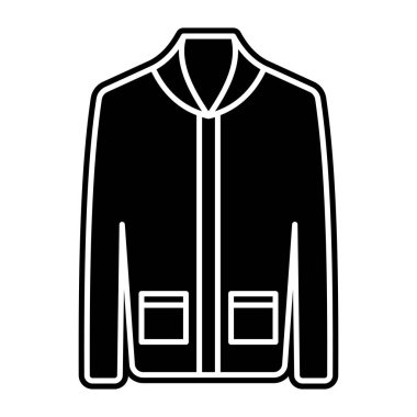 Kış giysisi, düzenlenebilir katı tasarım simgesi