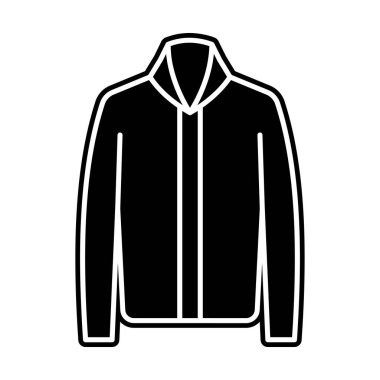 Katı vektör tasarımlı kapüşonlunun simgesi 