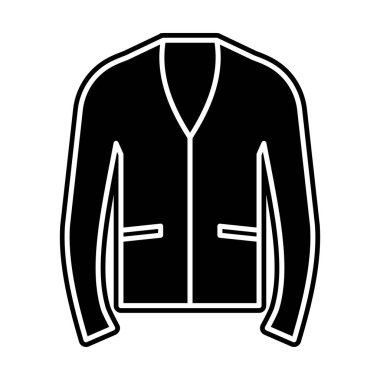 Bir kış kıyafeti, süveter dolu tasarım ikonu.