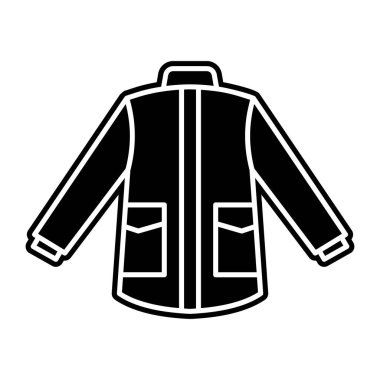 Glyph tasarımlı balıkçı yaka kazak ikonu.