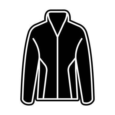 Katı vektör tasarımlı kapüşonlunun simgesi 