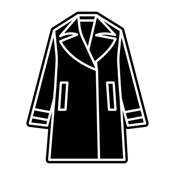 Glyph Design Winter Garment Use Commercially — Stock Vector