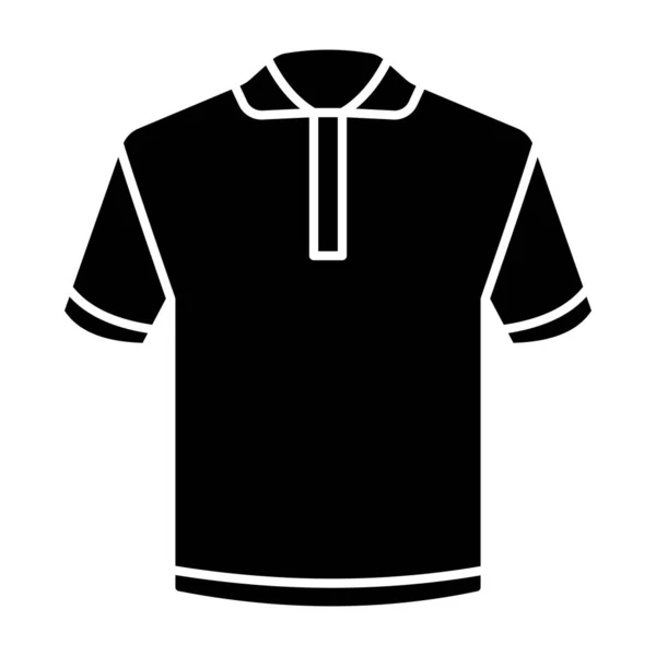 Una Camisa Casual Manga Corta Icono Camisa — Vector de stock