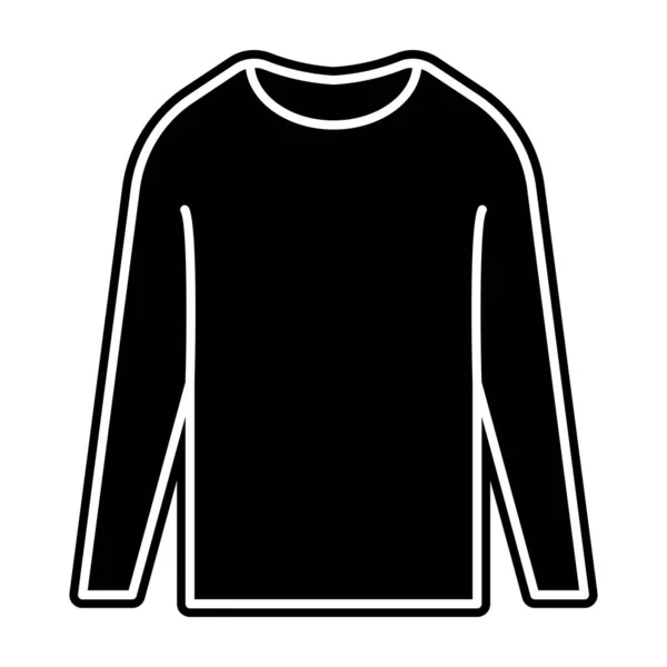 Glyph Design Icoon Van Winterkleding Sweatshirt Vector — Stockvector