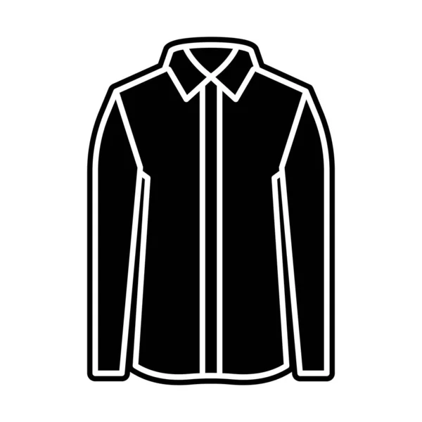 Solidní Vektorový Design Formální Ikony Košile — Stockový vektor