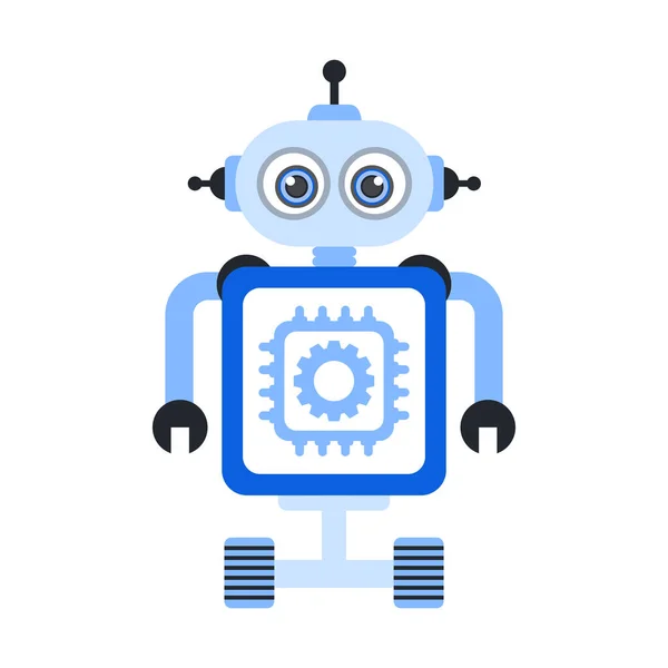 Technologia Mikrobotów Ikona Robota Wektorze Płaskim Koncepcja Humanoidów — Wektor stockowy