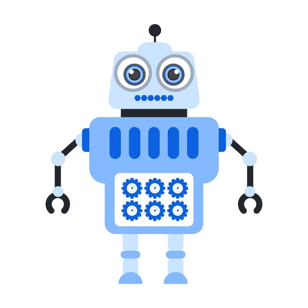 Concepto Mantenimiento Icono Plano Gestión Robótica — Archivo Imágenes Vectoriales