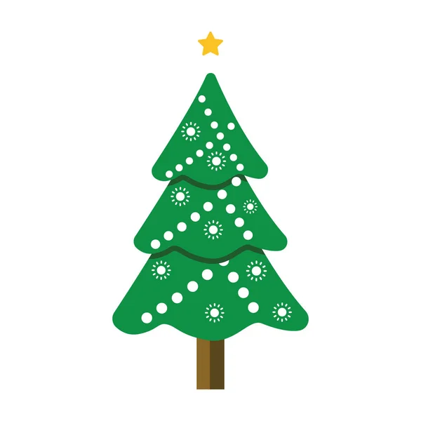 Icono Árbol Forestal Vector Árbol Siempreverde Estilo Editable — Archivo Imágenes Vectoriales