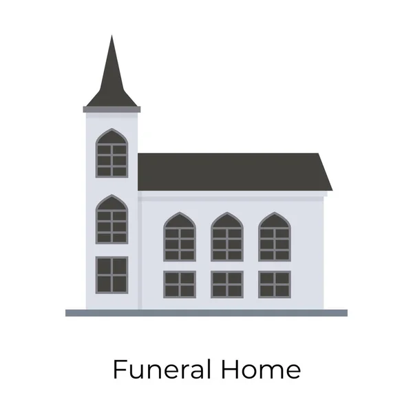 Zařízení Kde Jsou Mrtví Připraveni Pohřeb Ikona Pohřebního Ústavu — Stockový vektor