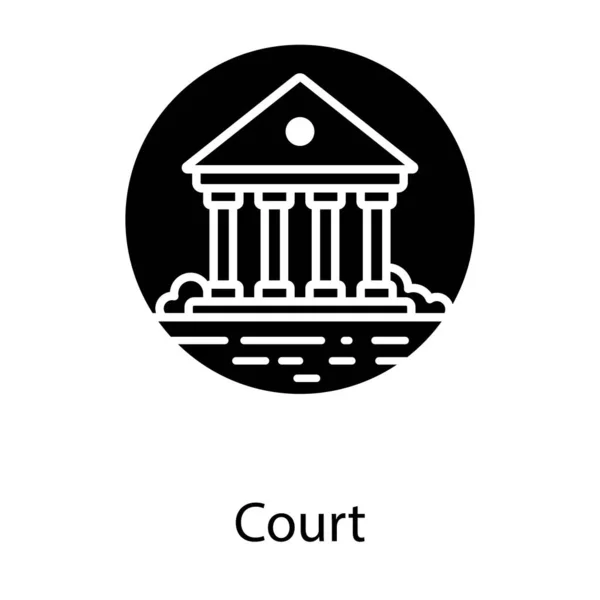 Επίσημο Δικαστήριο Επίπεδου Στρογγυλεμένου Τύπου — Διανυσματικό Αρχείο