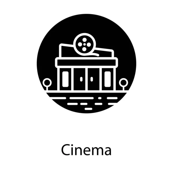 Diseño Vectorial Editable Cine Cine — Archivo Imágenes Vectoriales