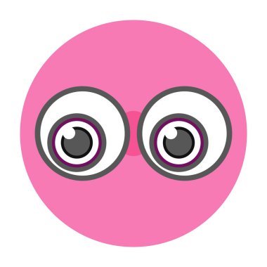 Hayal kırıklığının sevimli bir simgesi, düz simge  