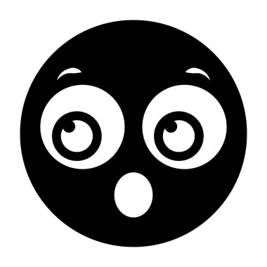 Hayal kırıklığının sevimli bir simgesi, düz simge  