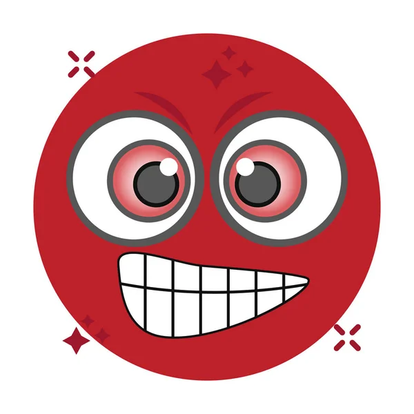 Χαριτωμένη Έκφραση Προσώπου Χαχανίζει Emoji Διάνυσμα — Διανυσματικό Αρχείο