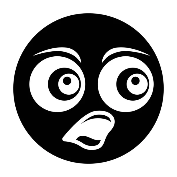 Ikona Zawrotów Głowy Emoji Twarzy Emocje Płaskim Stylu — Wektor stockowy