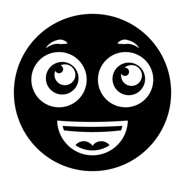 Icon Design Delightful Emoticon — Stock Vector