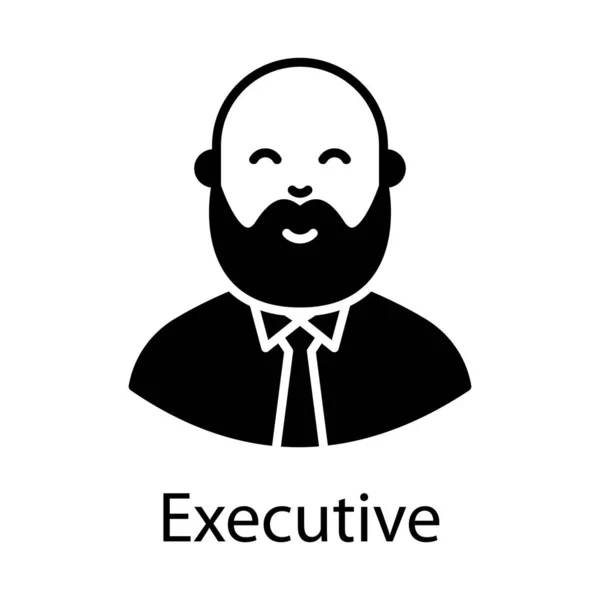 Man Having Bear Characters Executive Flat Style — Stockový vektor